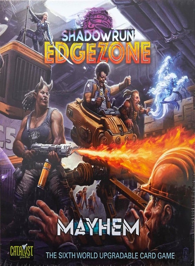 كاتاليست جيم لابس مجموعة أوراق Shadowrun Edge Zone Mayhem من Catalyst Game Labs، لعبة لوحية قابلة للتحصيل/لعبة أوراق تداول - Image 1